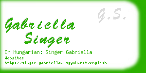 gabriella singer business card